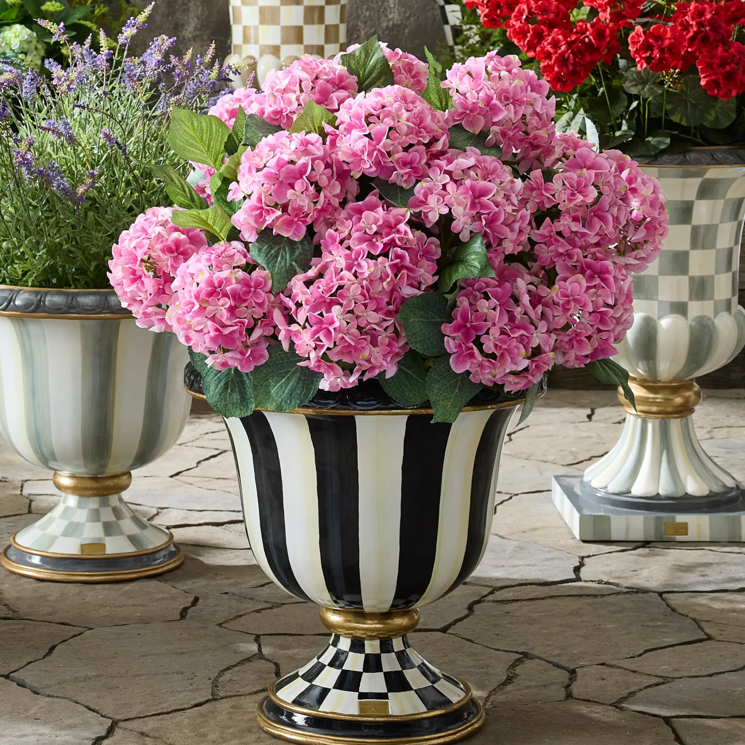 Courtly Stripe Urn