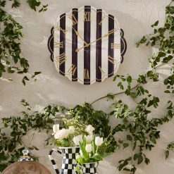 Courtly Stripe Wall Clock