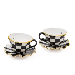 Courtly Teacup Salt & Pepper Set