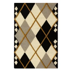 Cream Argyle 2'3" x 3'9" Rug