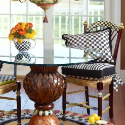 Dark Flower Basket Side Chair