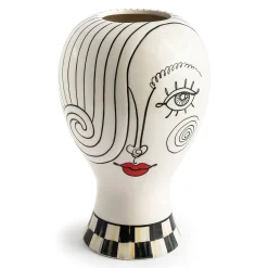 Doodles Lady Head Vase