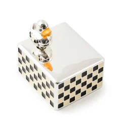 Duck Silver Plated Music Box