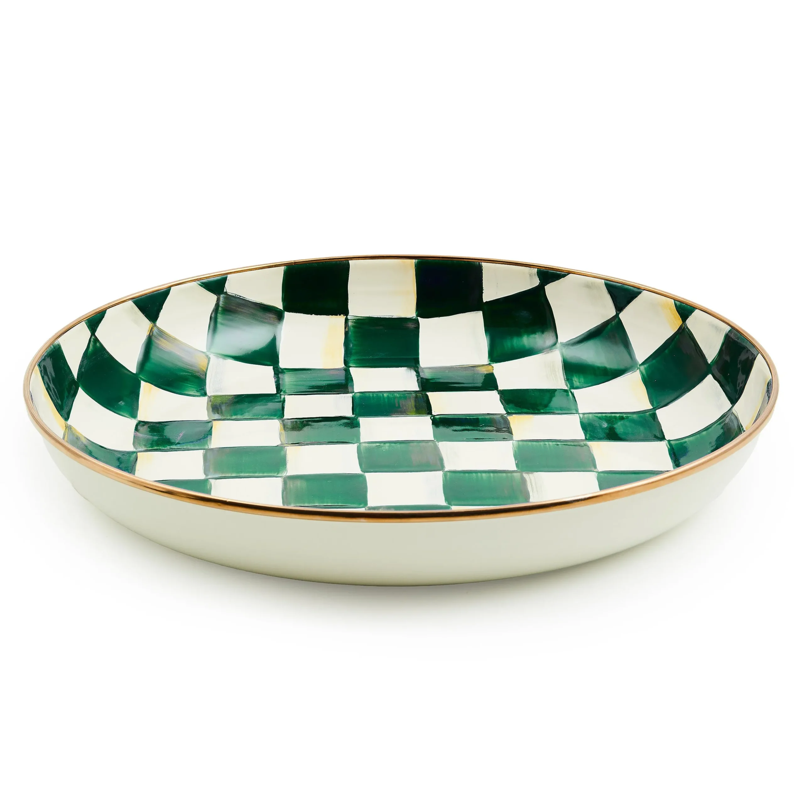 Emerald Check Abundant Bowl