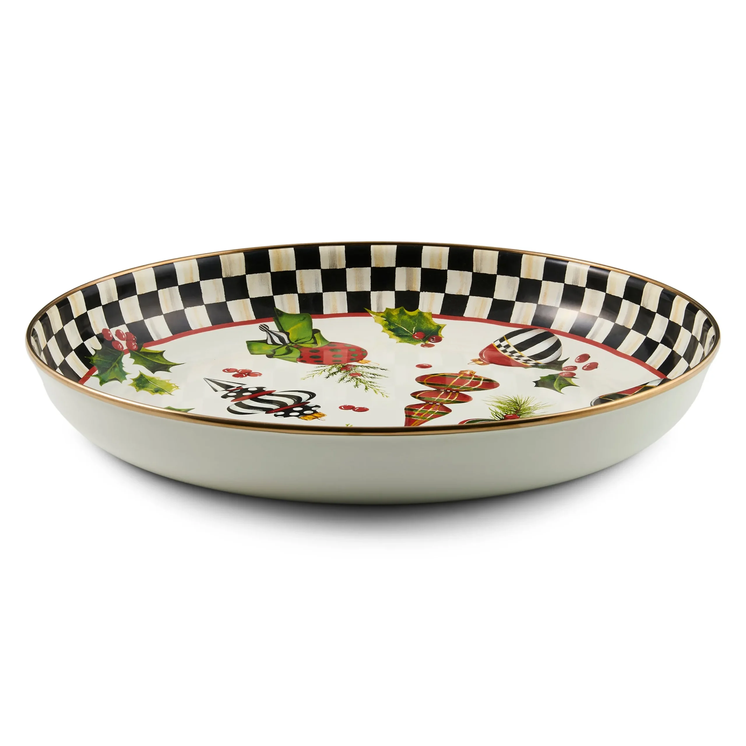 Emerald Check Abundant Bowl