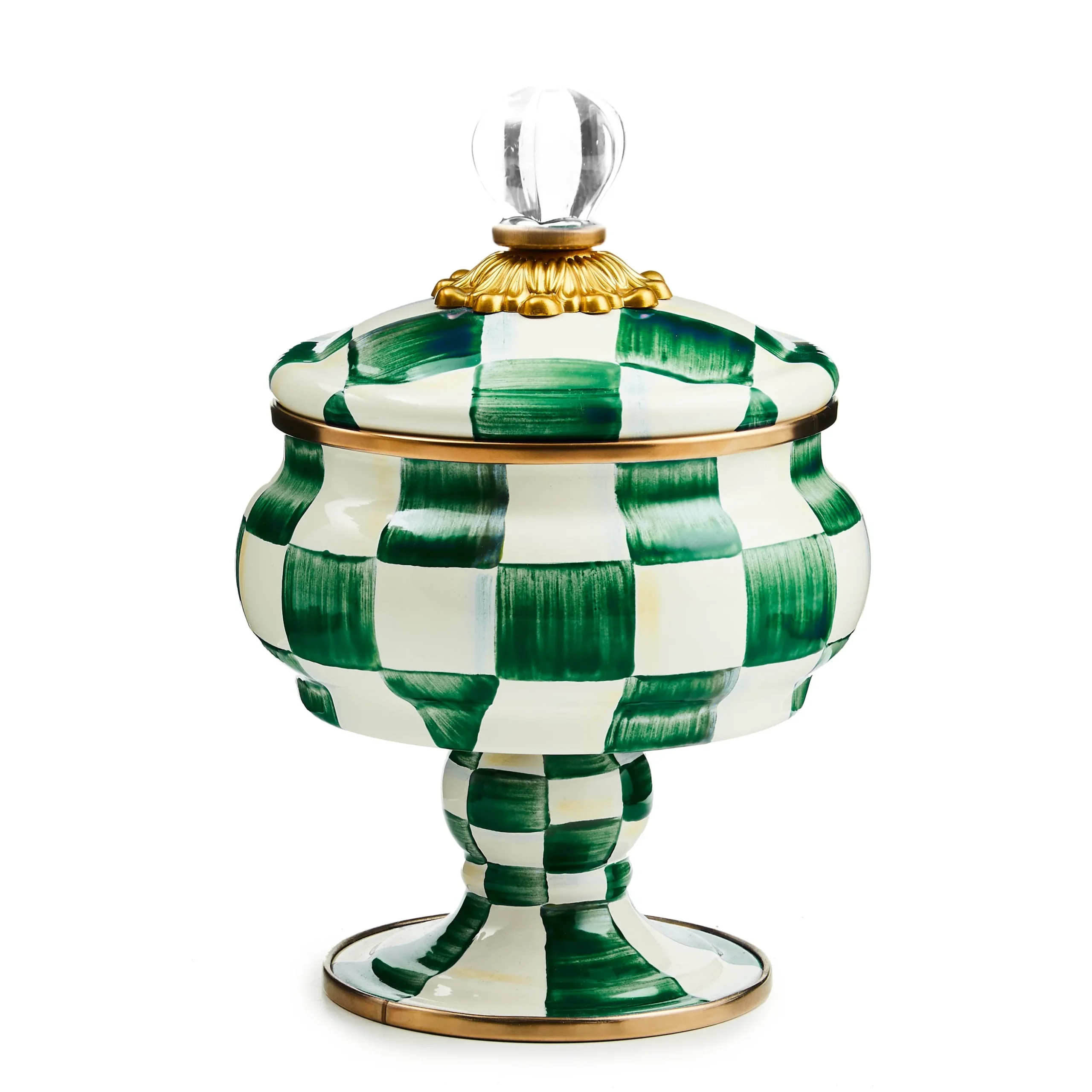 Emerald Check Curiosity Pot