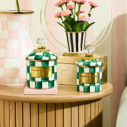 Emerald Check Demi Canister