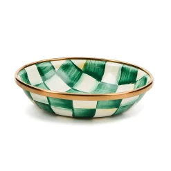 Emerald Check Dipping Bowl