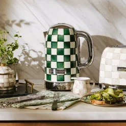 Emerald Check Electric Kettle