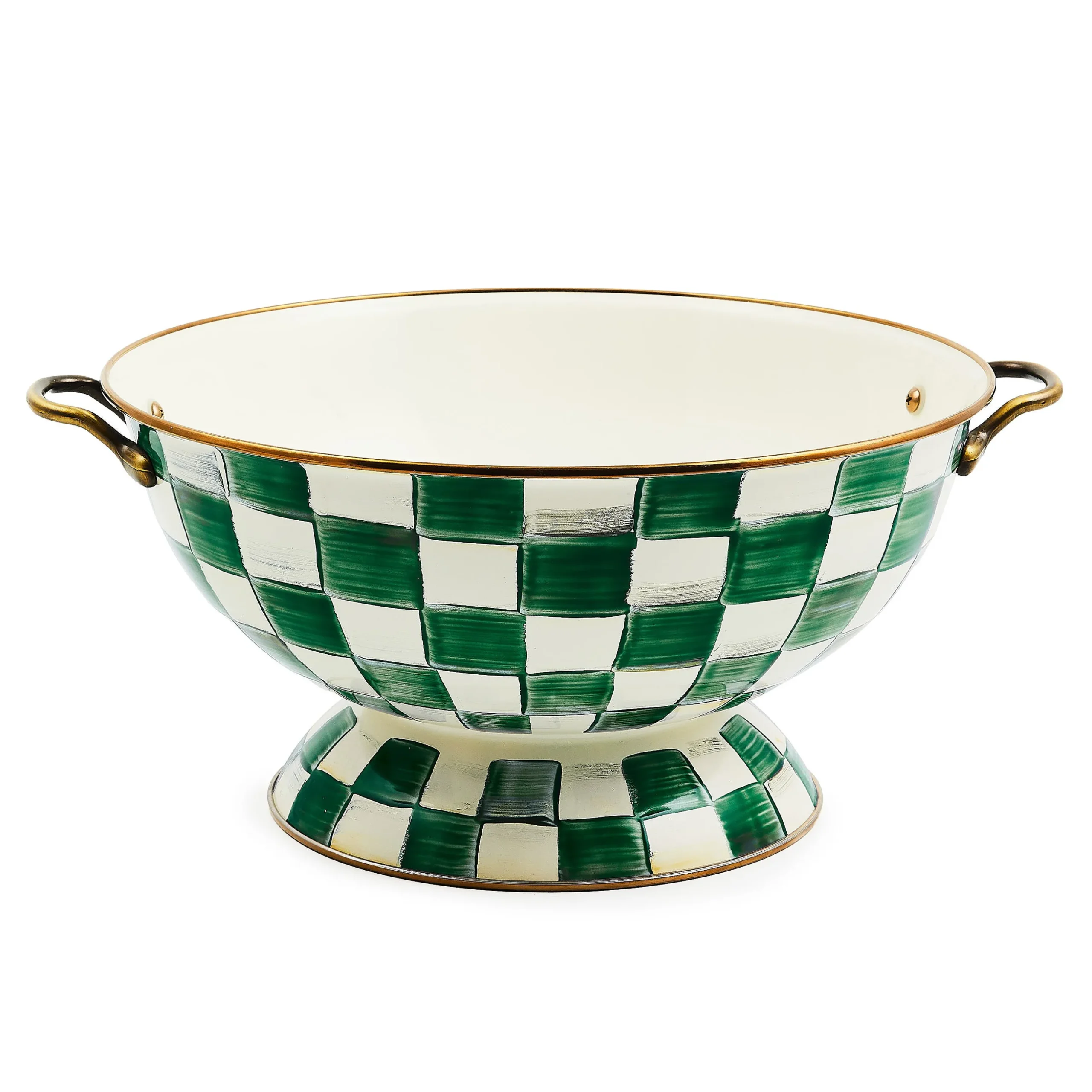 Emerald Check Everything Bowl