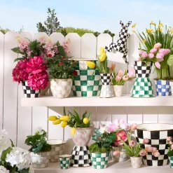 Emerald Check Extra Large Garden Pot