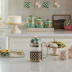 Emerald Check French Press
