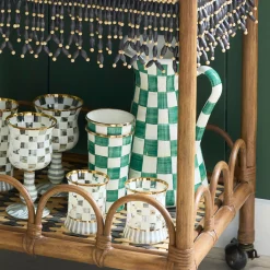 Emerald Check Large Practical Pitcher
