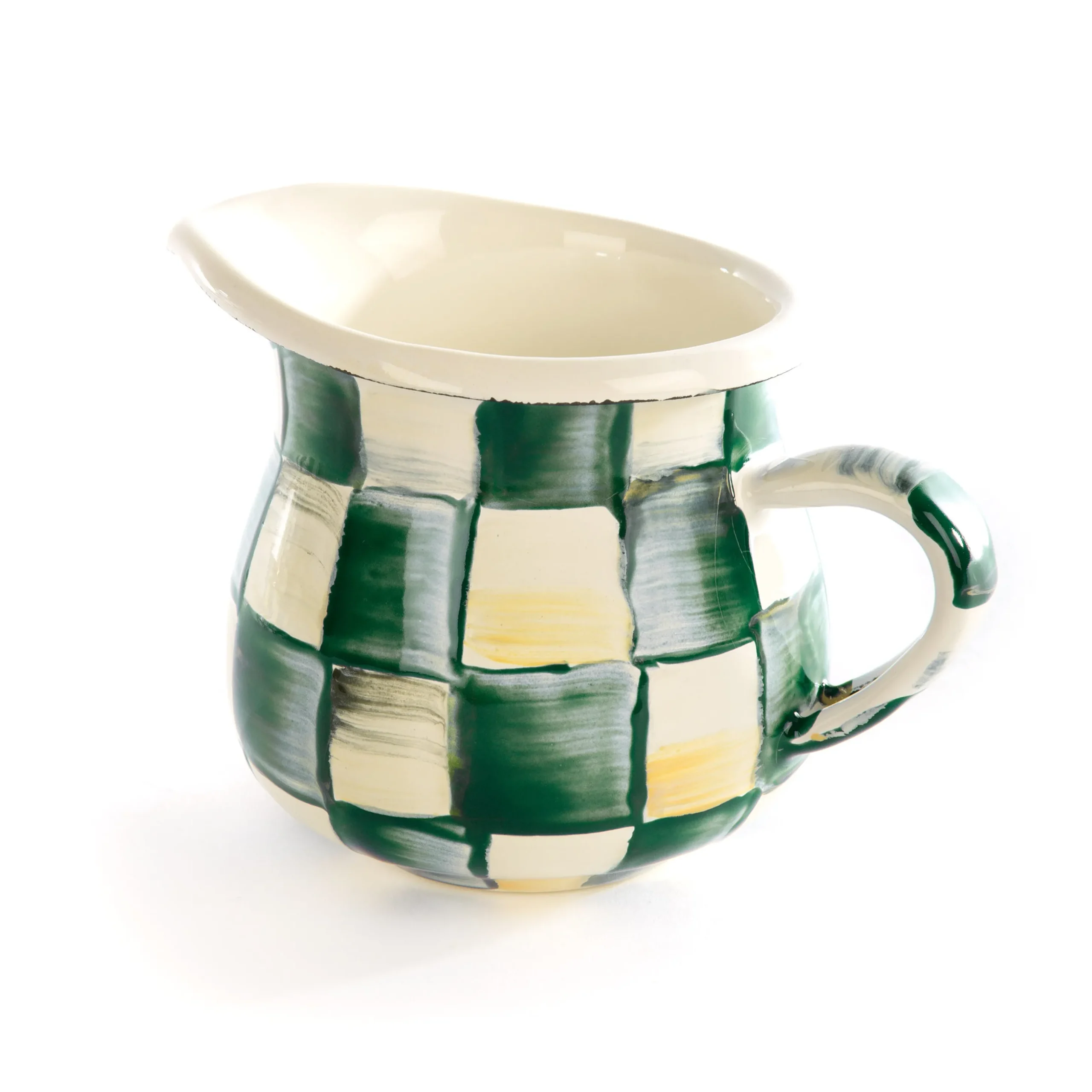 Emerald Check Little Creamer