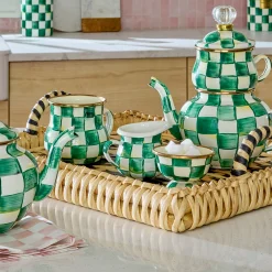 Emerald Check Little Creamer