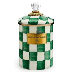 Emerald Check Medium Canister