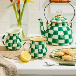 Emerald Check Mug