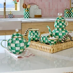 Emerald Check Mug