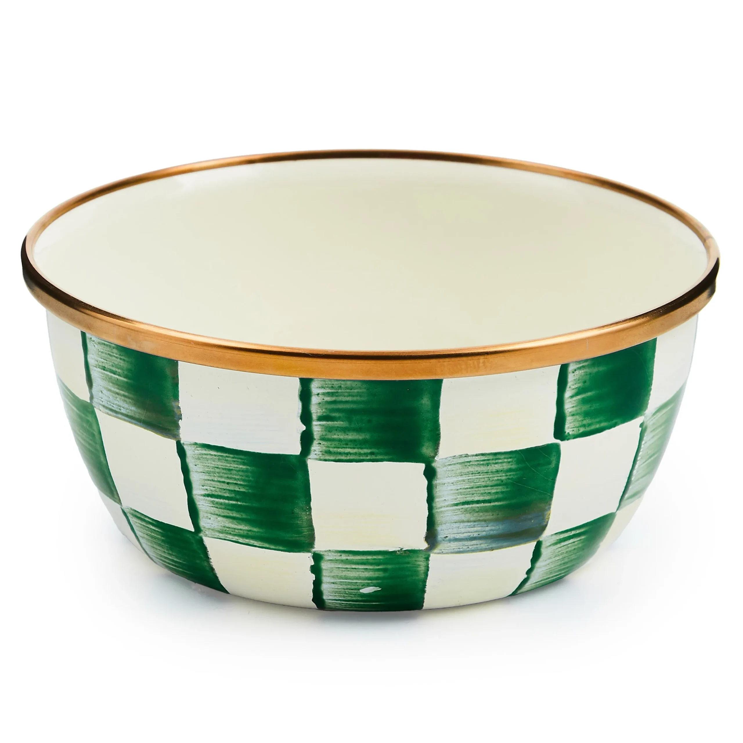Emerald Check Pinch Bowl