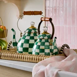 Emerald Check 3 Quart Tea Kettle