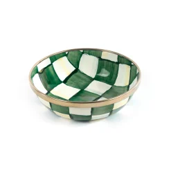 Emerald Check Relish Dish