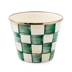 Emerald Check Small Garden Pot
