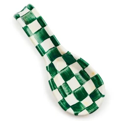 Emerald Check Spoon Rest