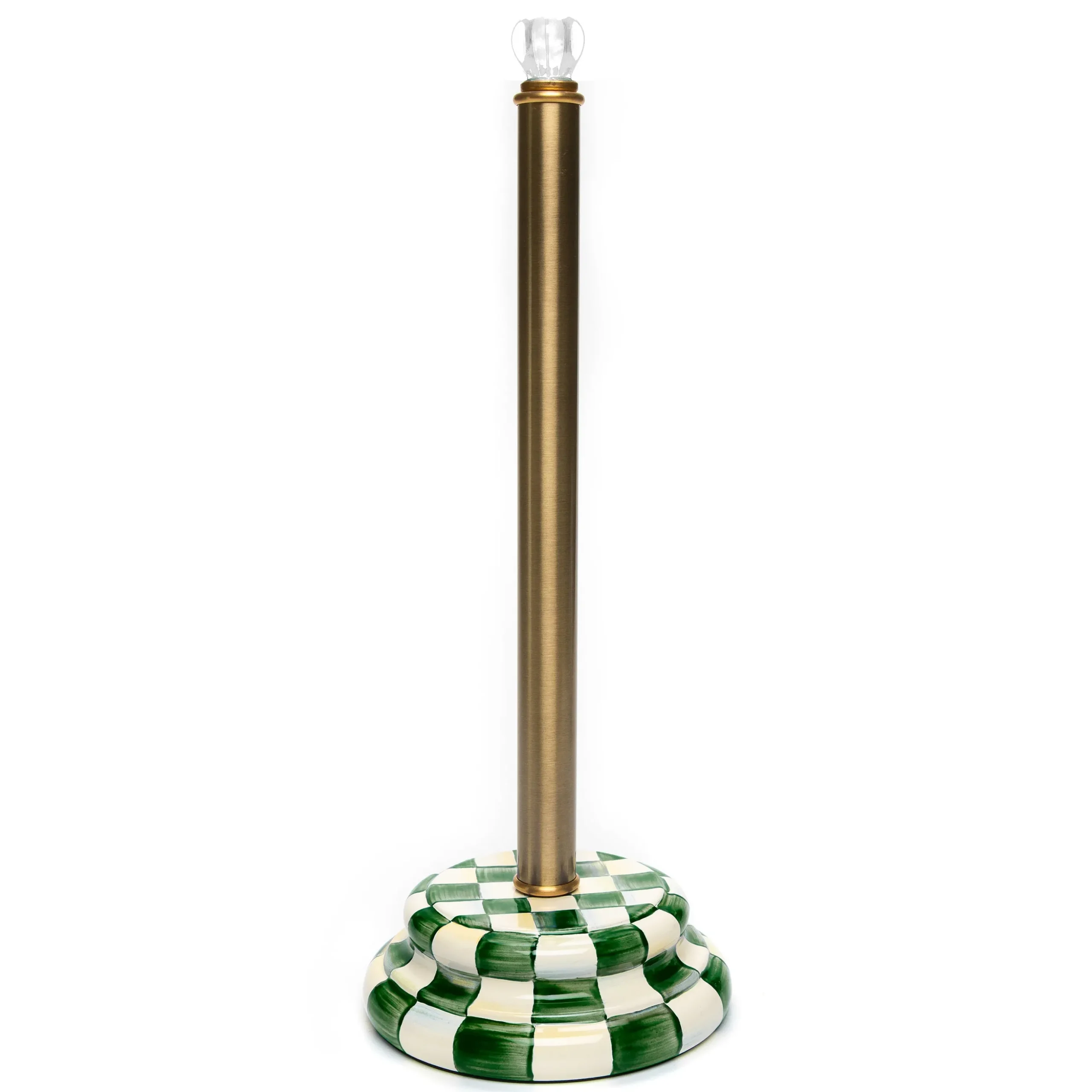 Emerald Check Toilet Tissue Storage