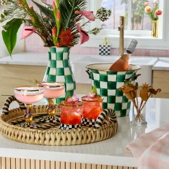 Emerald Check Wine Cooler