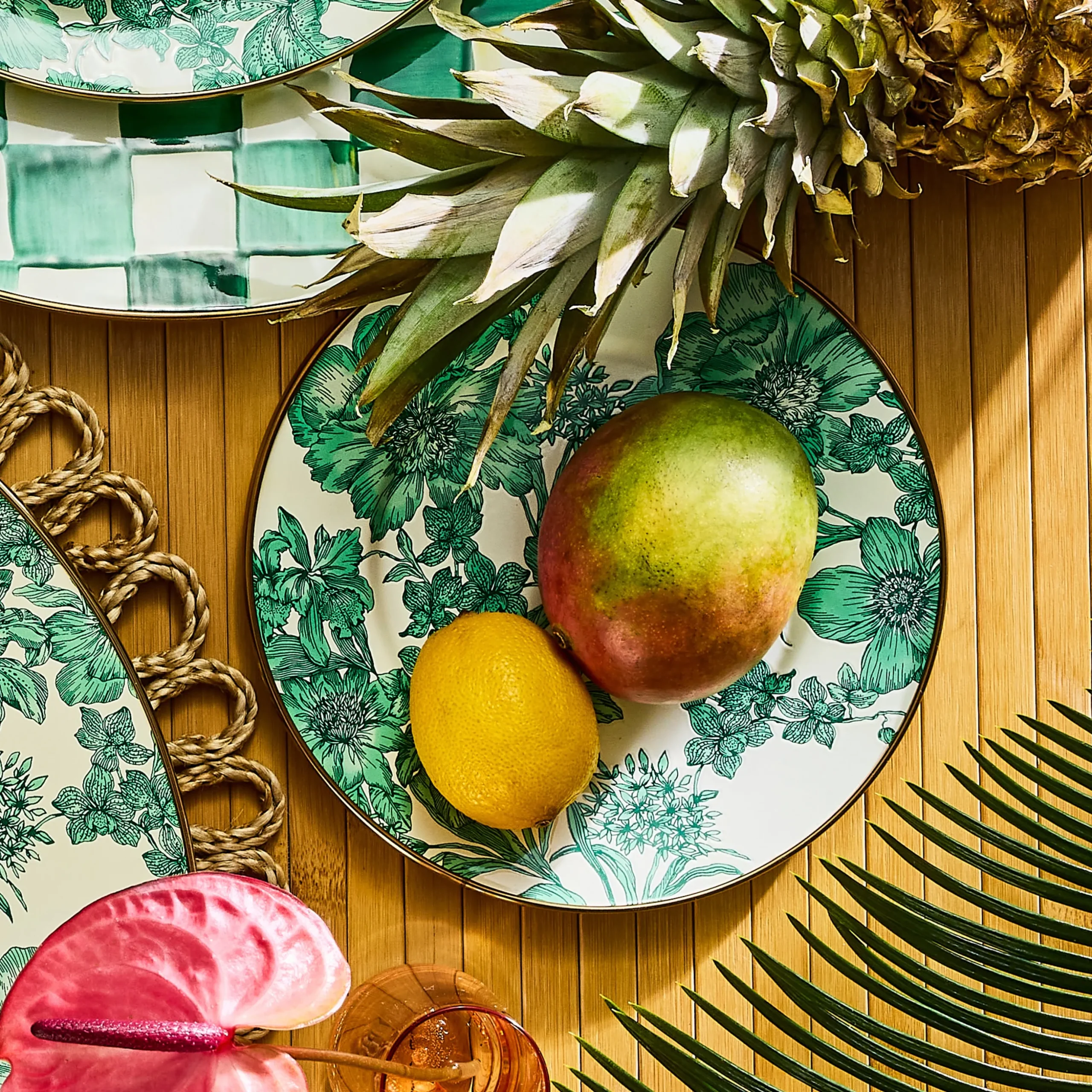 Emerald English Garden Salad Plate