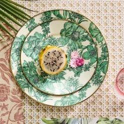 Emerald English Garden Salad Plate