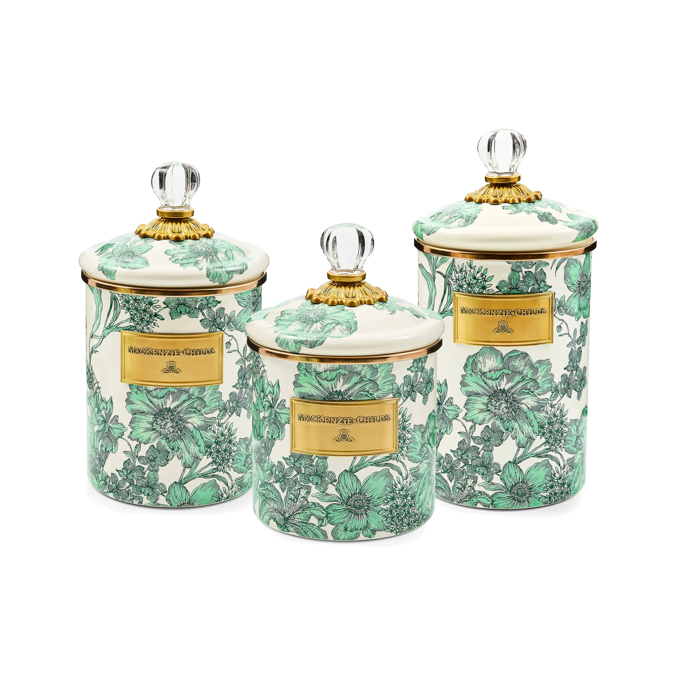 Emerald English Garden Small Canister