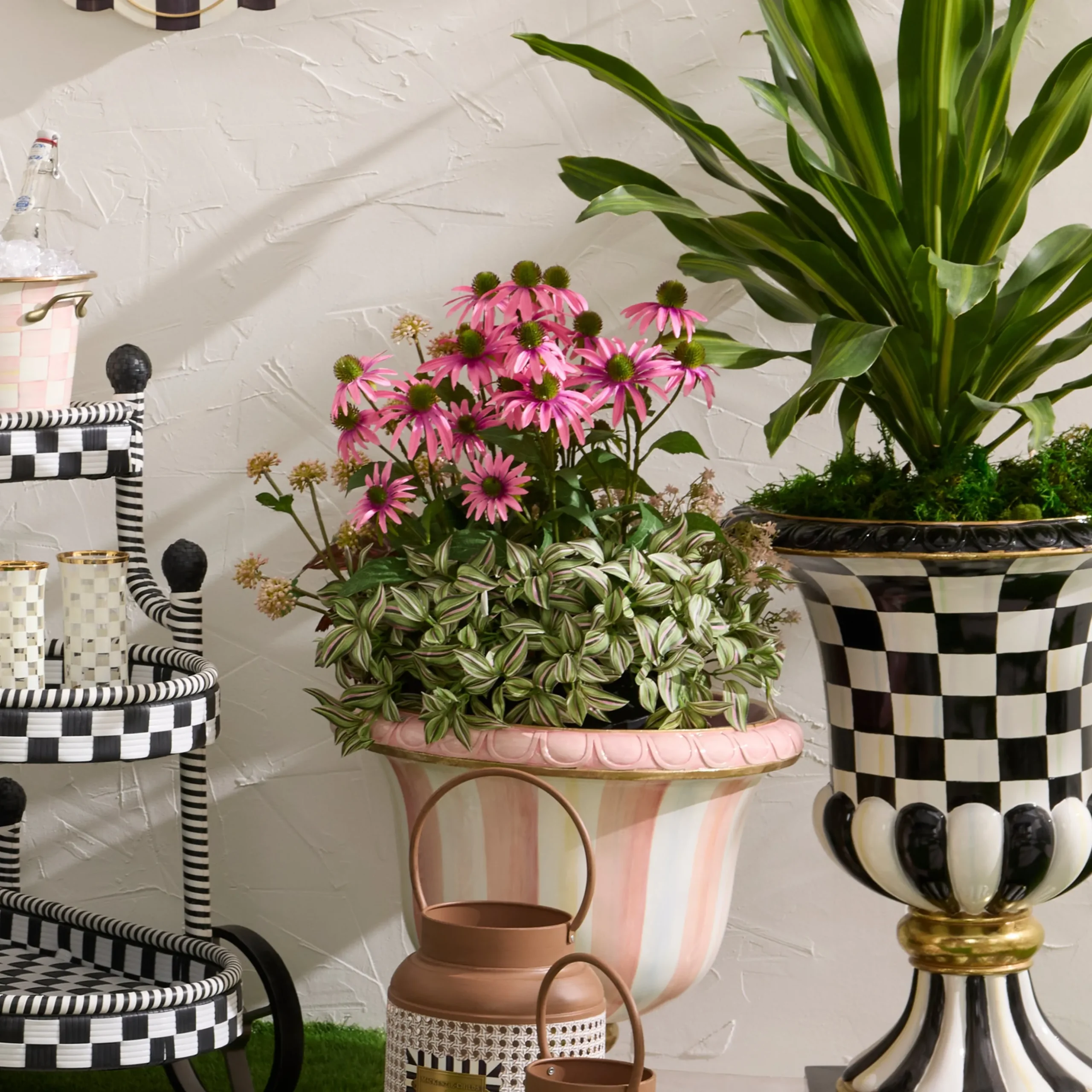 Everlasting Pink Mix Urn Filler