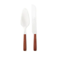 Everyday Leather Cake Serving Set