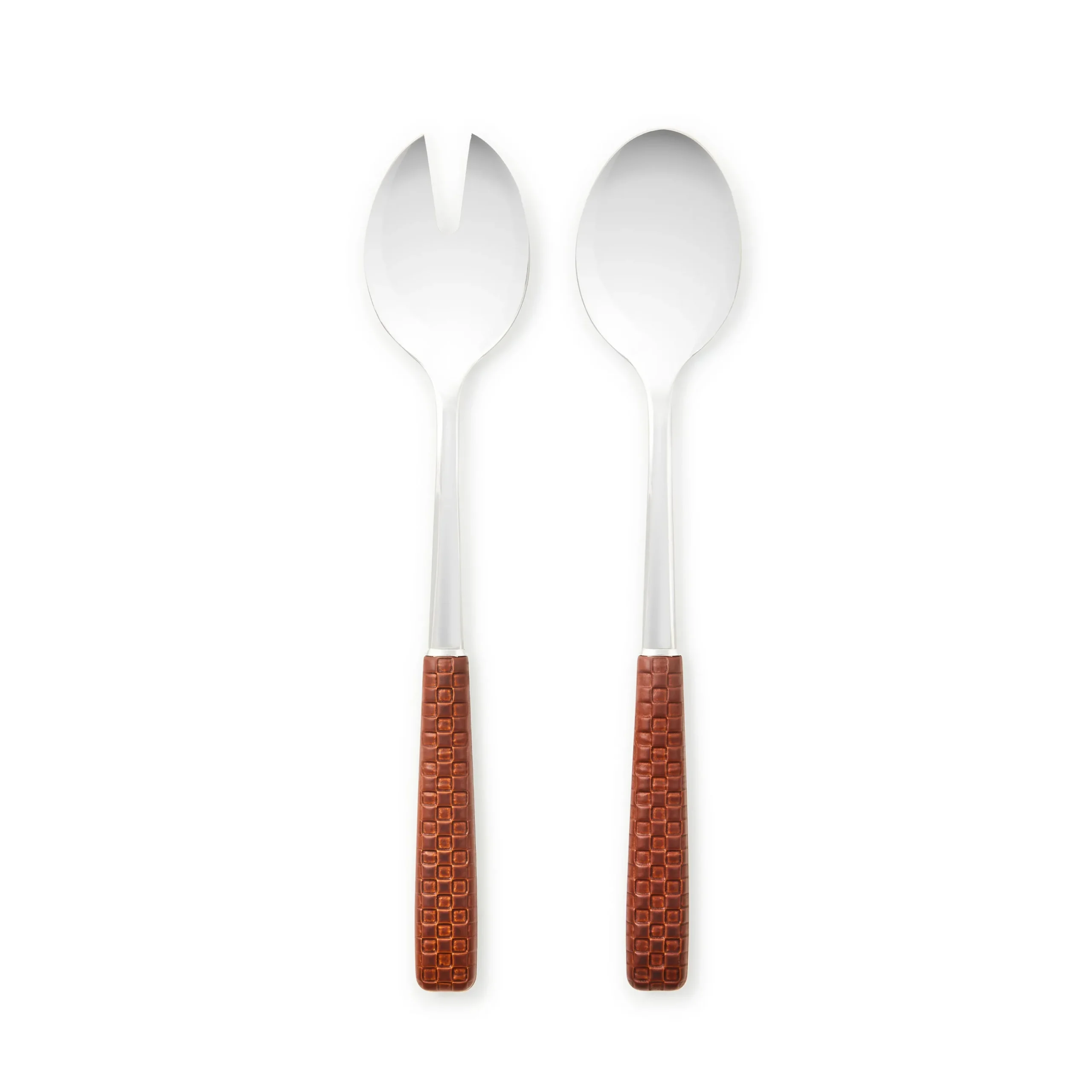 Everyday Leather Salad Serving Set