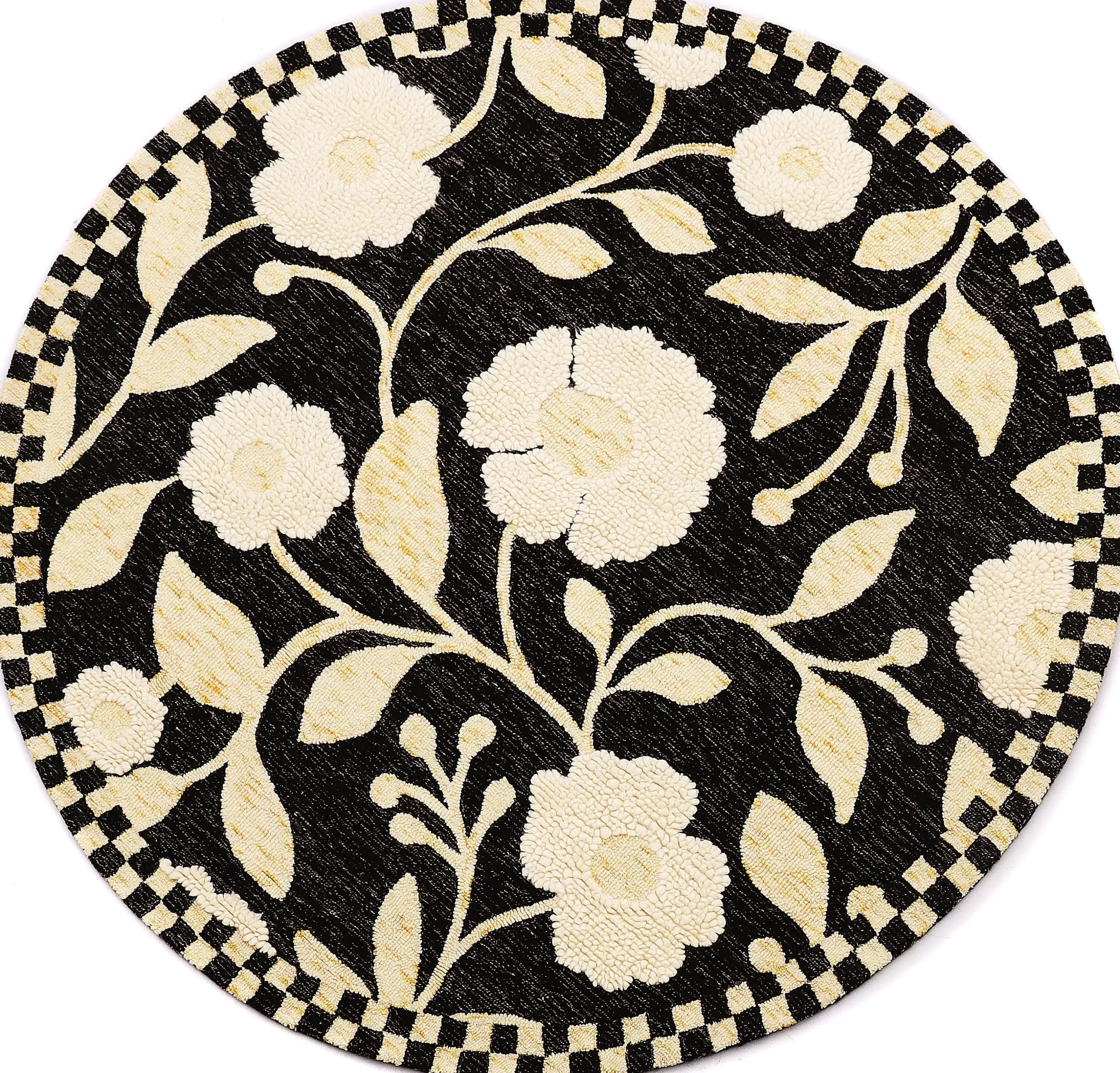 Farmhouse Floral 6' Round Rug