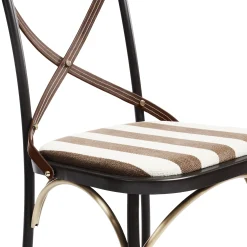 Flatiron Brown Stripe Dining Chair