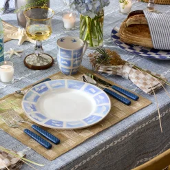Flax Check Napkin, Set of 4