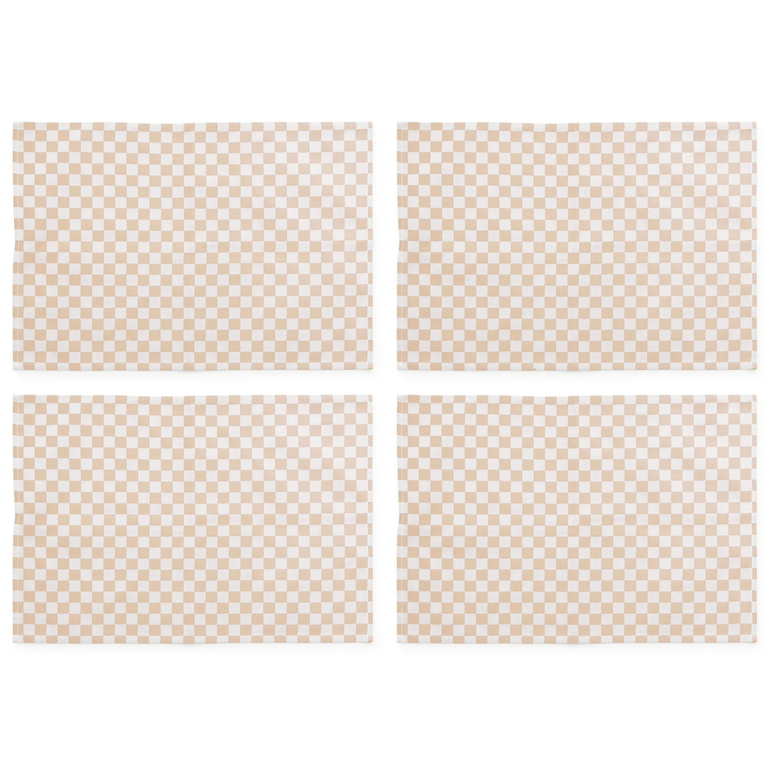 Flax Check Placemat, Set of 4