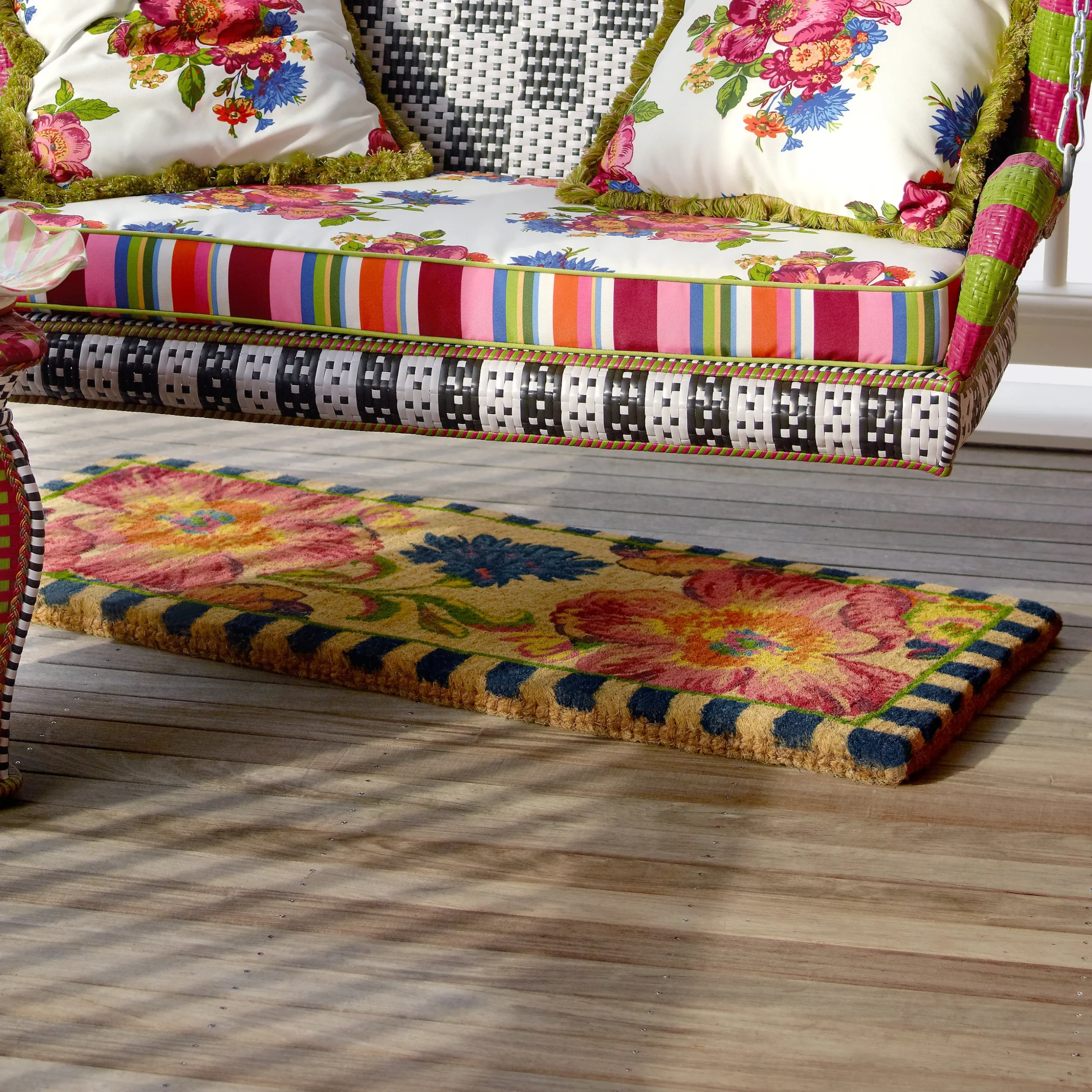 Flower Market Double Door Entrance Mat