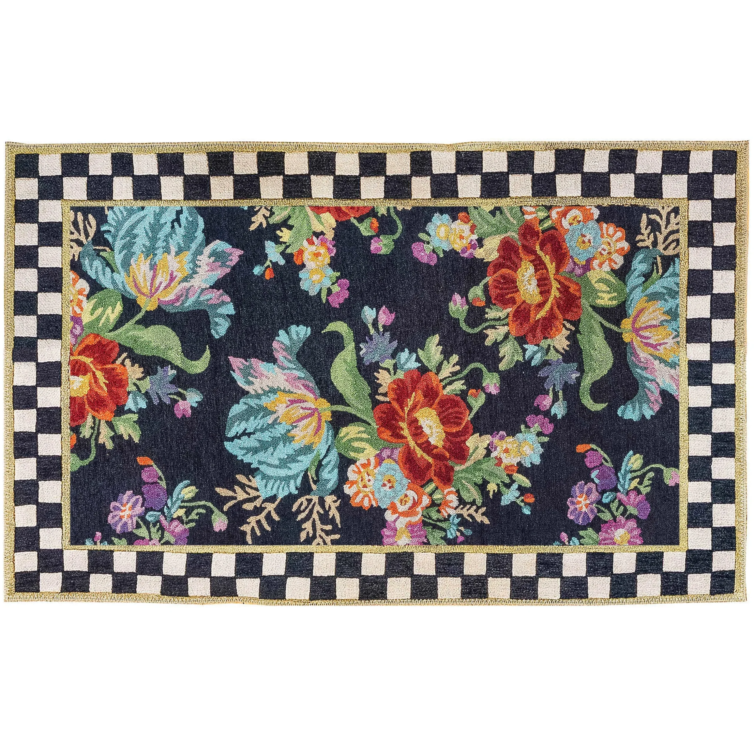 Flower Market 3' x 5' Washable Rug