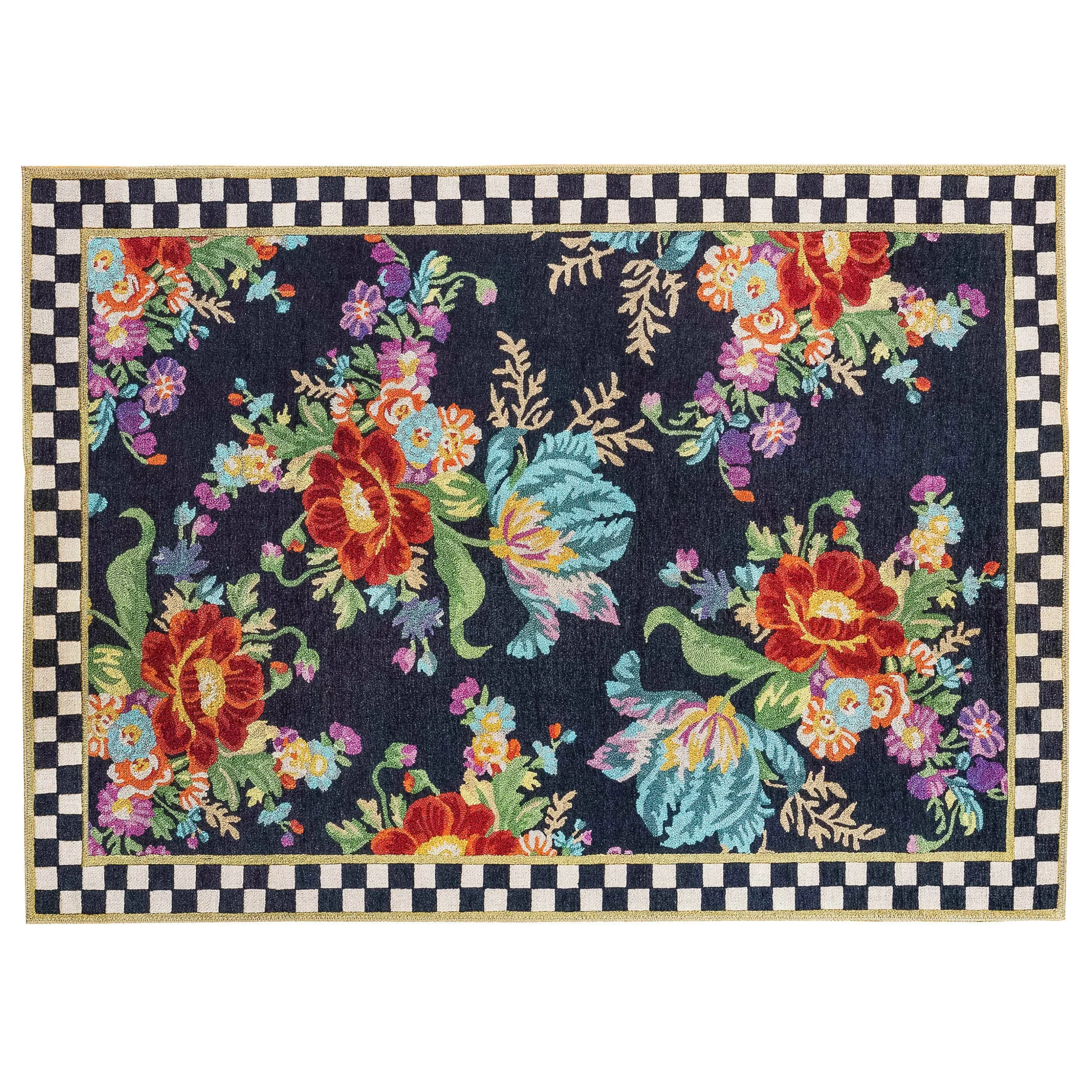 Flower Market 8' x 10' Washable Rug