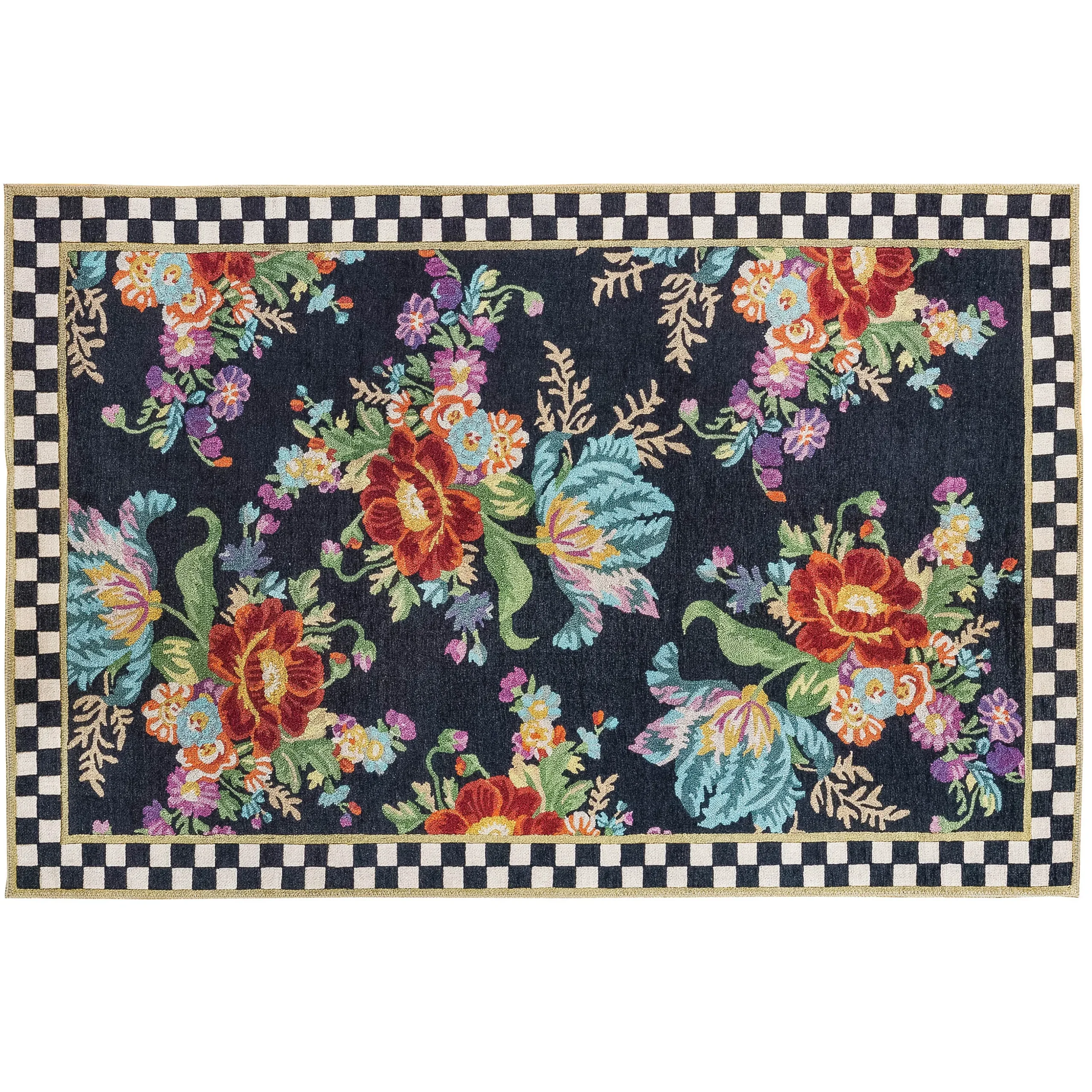 Flower Market 5' x 7'6" Washable Rug