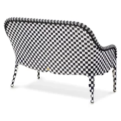 Gambit Check Outdoor Loveseat