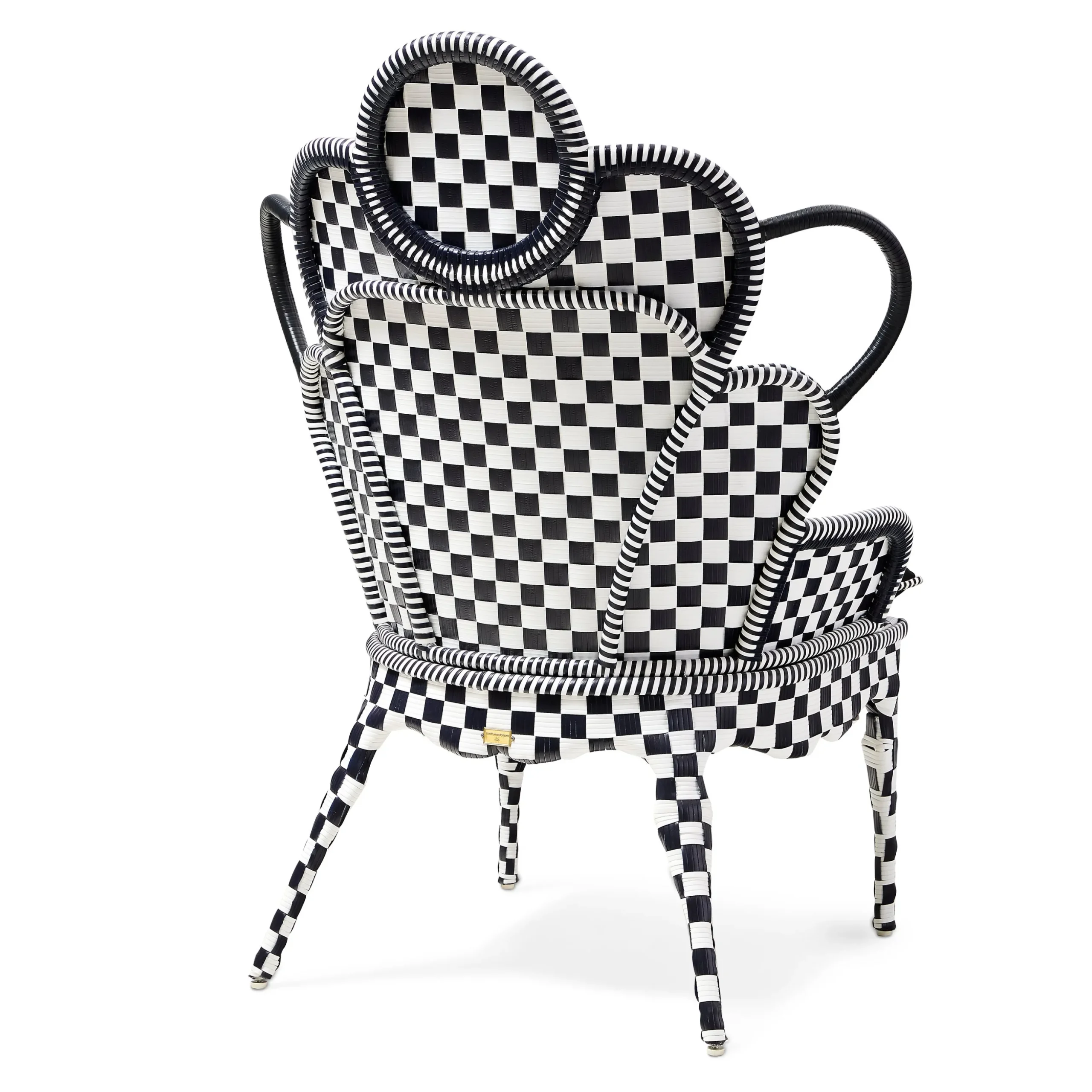 Gambit Check Outdoor Wing Chair