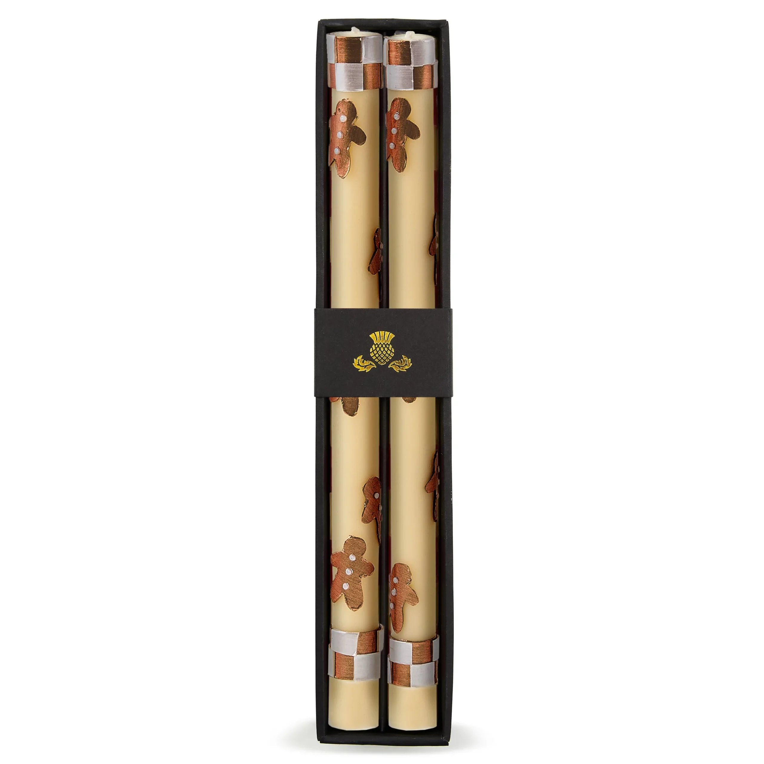 Gingerbread Dinner Candles, Set of 2