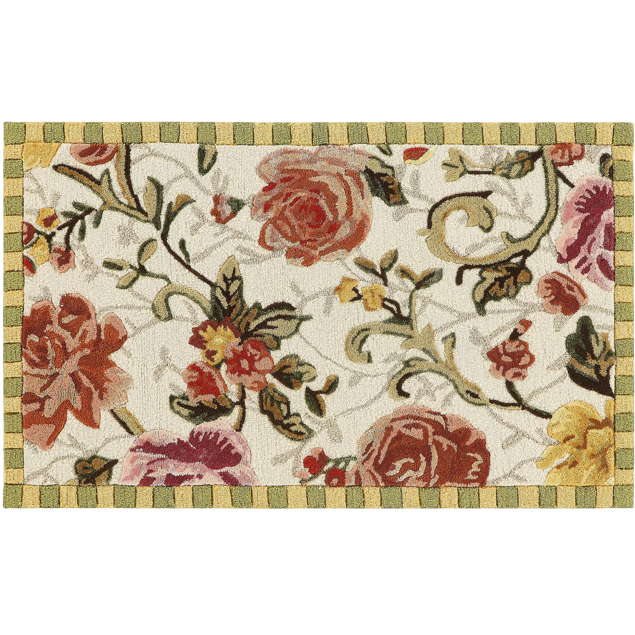 Golden Peonies 2'3' x 3'9" Rug