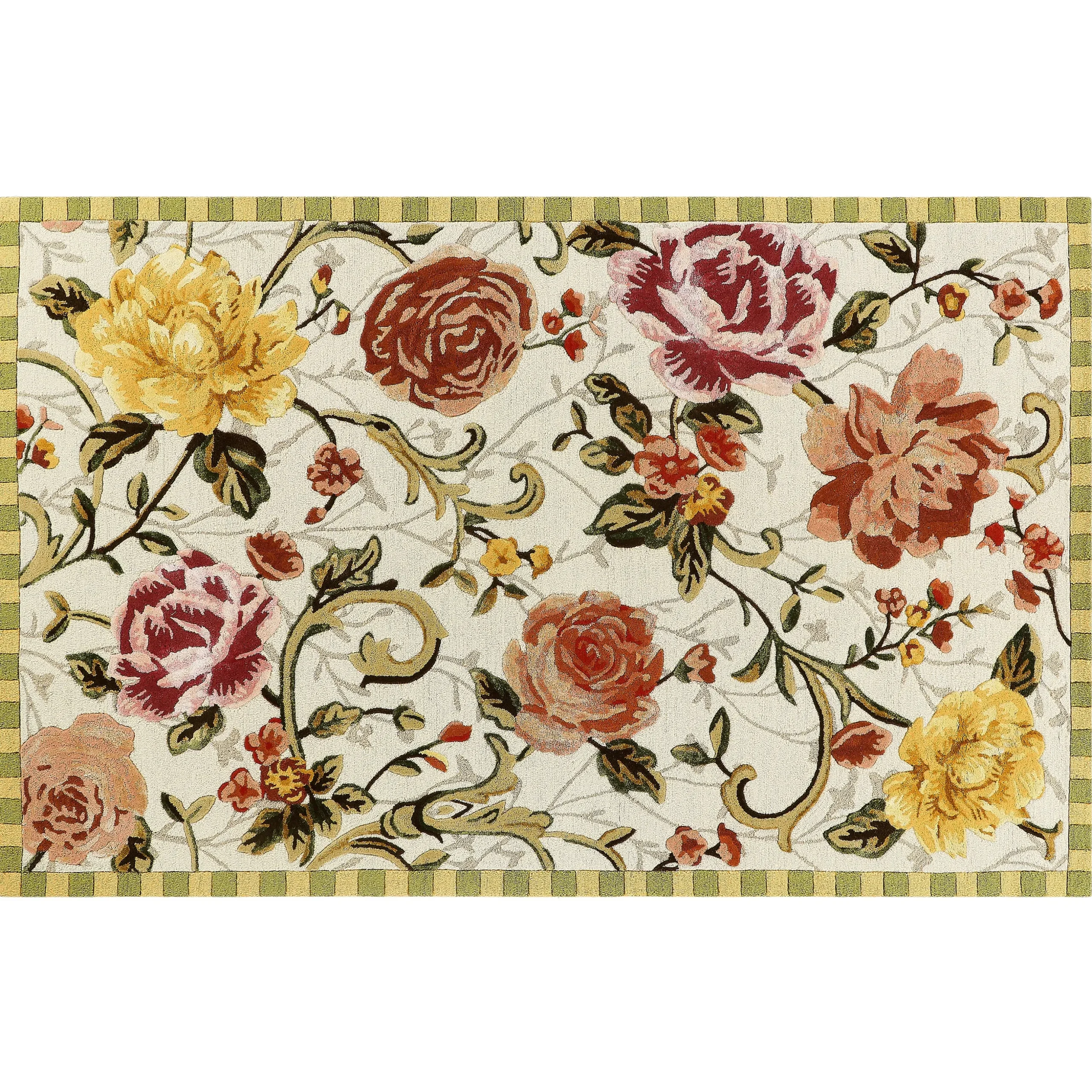 Golden Peonies 5' x 8' Rug