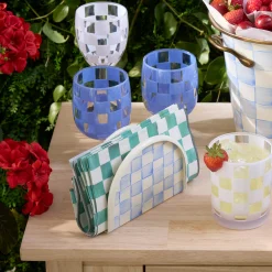 Green Check Napkin, Set of 4