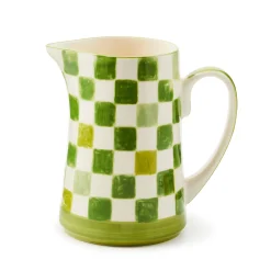 Green Check Pitcher